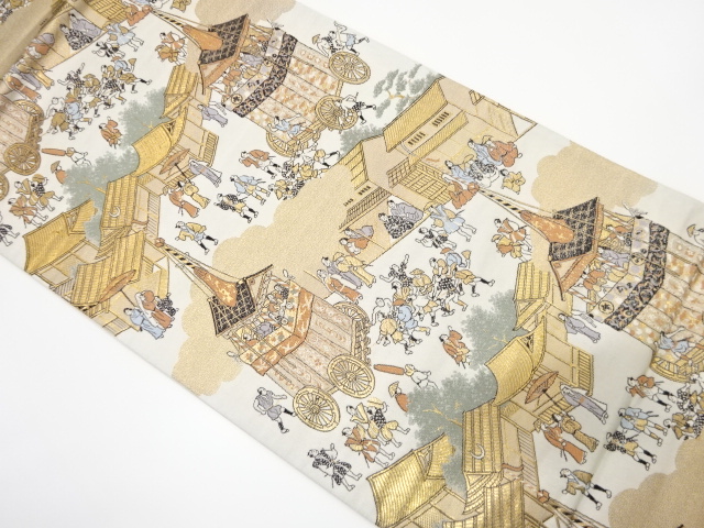 JAPANESE FUKURO OBI / WOVEN GION FESTIVAL PATTERN